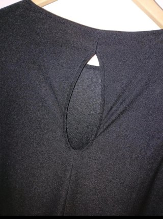 Vestido Mango Negro Manga Larga