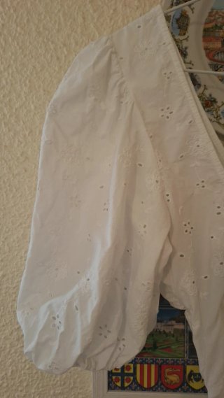 Crop top Zara blanco
