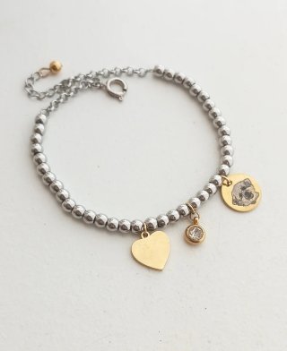 Pulsera Personalizada Mi Mascota Combinada