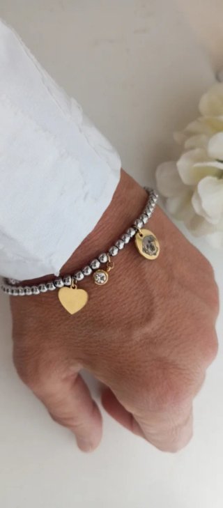 Pulsera Personalizada Mi Mascota Combinada