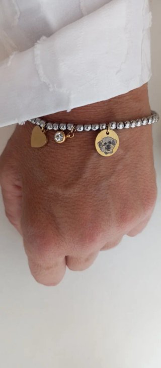 Pulsera Personalizada Mi Mascota Combinada