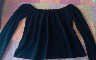 Camisa cuello barco Bershka