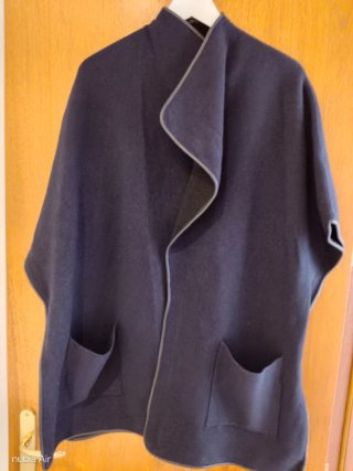 Poncho Massimo Dutti Cashmere Doble Faz