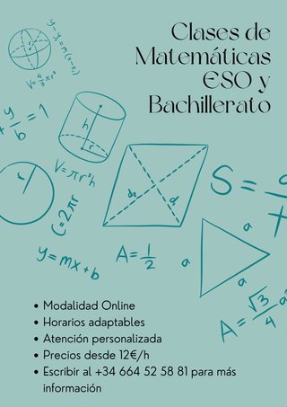 Clases particulares Matemáticas