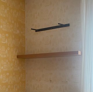 4 x estanterías pared de madera con soporte oculto