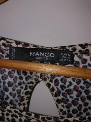 Vestido corto Mango estampado leopardo