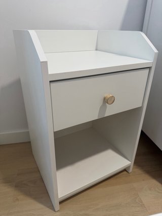 Mesita de noche Ikea blanca
