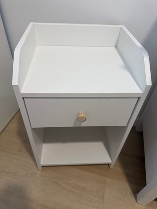 Mesita de noche Ikea blanca