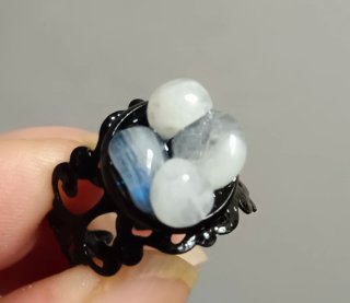 Anillo Artesanal Cuarzo Mágico