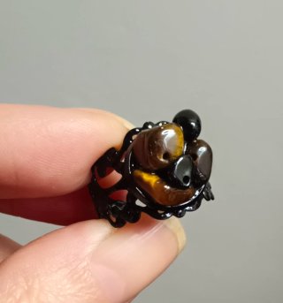 Anillo Artesanal Cuarzo Mágico