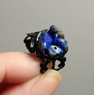 Anillo Artesanal Cuarzo Mágico