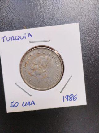 Monedas Turcas 1000 y 50 Lira