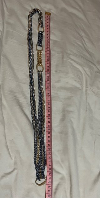 Collar cadena vintage dorado y plateado