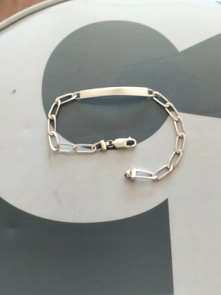 Bracciale in Argento ID per Bambini Nuovo