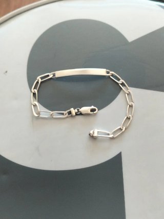 Bracciale in Argento ID per Bambini Nuovo