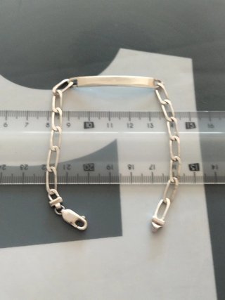 Bracciale in Argento ID per Bambini Nuovo