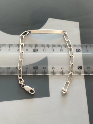 Bracciale in Argento ID per Bambini Nuovo