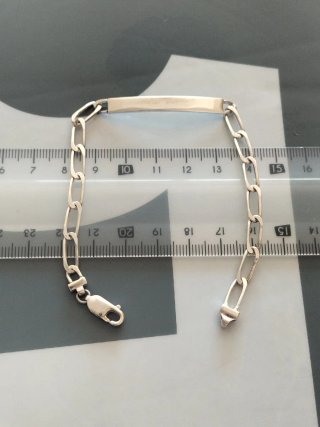 Bracciale in Argento ID per Bambini Nuovo