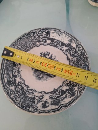 Set di stoviglie in porcellana Cartuja 8 tazze e 8 piatti