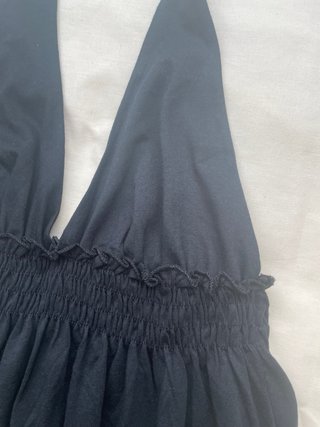 Vestido largo Oysho negro