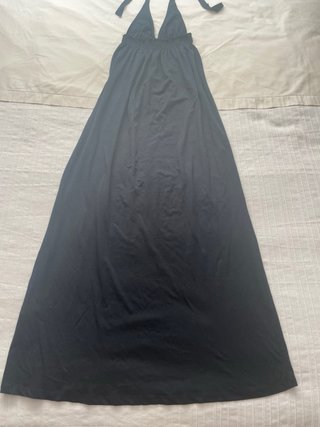 Vestido largo Oysho negro
