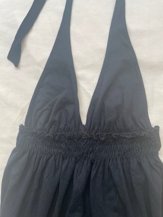 Vestido largo Oysho negro