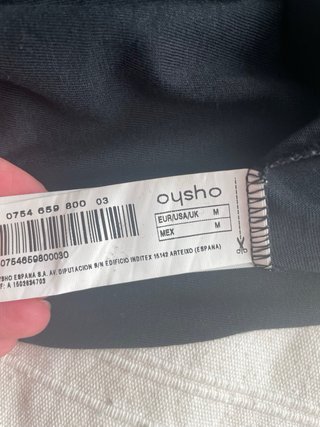 Vestido largo Oysho negro