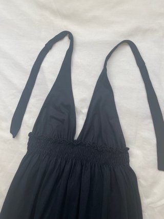 Vestido largo Oysho negro
