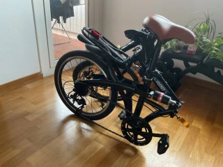 Bicicleta Plegable Negra
