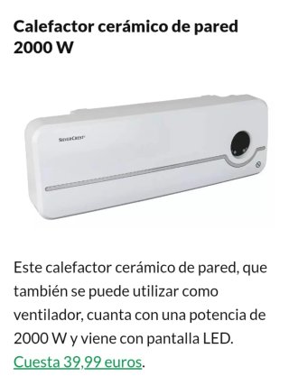 Calefactor Silvercrest Blanco