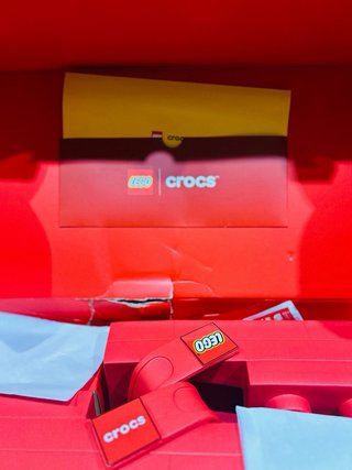 Ciabatte Crocs Lego Taglia 37-38 Rosse