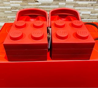 Ciabatte Crocs Lego Taglia 37-38 Rosse