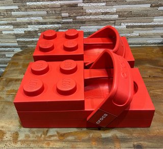 Ciabatte Crocs Lego Taglia 37-38 Rosse