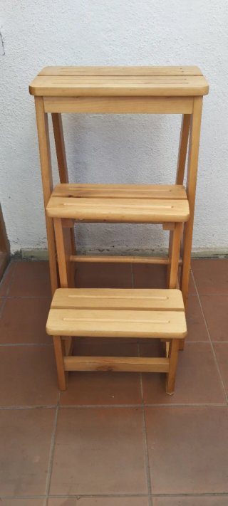 Taburete Escalera Madera