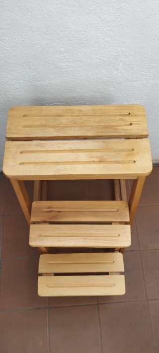 Taburete Escalera Madera