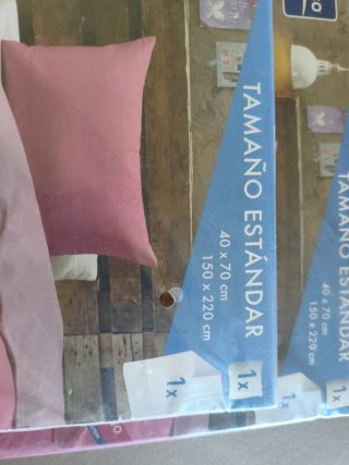 Funda nórdica reversible Meradiso rosa