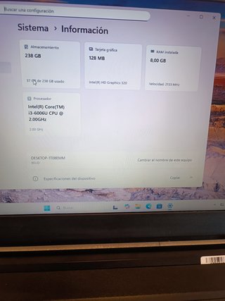Portátil Lenovo Negro , WIN 11