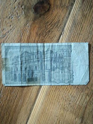 Banconote Italiane da 1000 e 5000 Lire