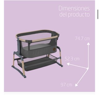 Cuna colecho Maxi Cosi Lora comor gris de 0-6meses