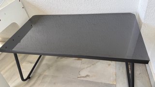 Conjunto de terraza metálico y cristal