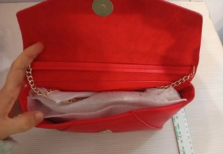 Bolso de mano Rochas rojo