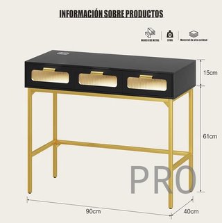 Toeletta per trucco moderna con luce e cassetti