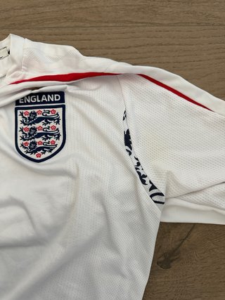 Camiseta Inglaterra Vintage Umbro Blanca 2007 2009