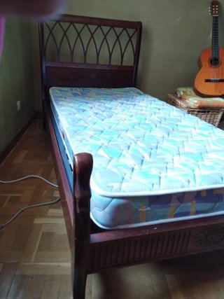 Juego de 2 camas de madera maciza