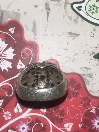 Anillo Vintage Plata Granates