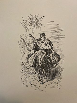 Lámina Joven Gitana de Valencia