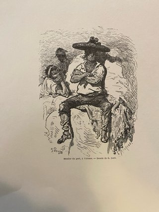 Lámina Joven Gitana de Valencia
