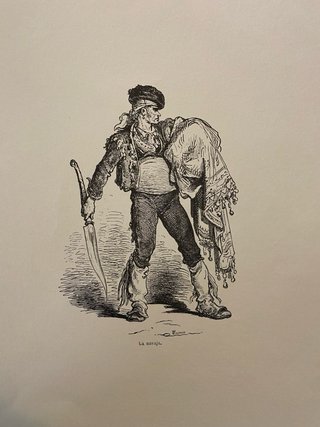 Lámina Joven Gitana de Valencia