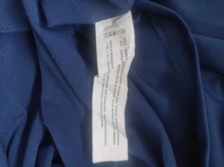 Vestido largo elástico azul