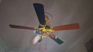 Lámpara Ventilador Techo Infantil